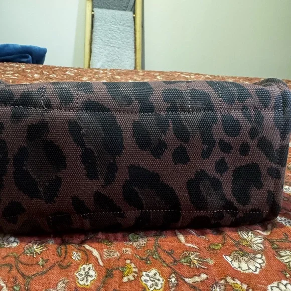 Coach Black and Brown Leopard Print Purse Mini Tote - Picture 2 of 4